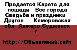 Продается Карета для лошади - Все города Свадьба и праздники » Другое   . Кемеровская обл.,Анжеро-Судженск г.